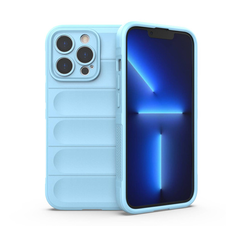 Magic Shield Case Hülle für iPhone 13 Pro flexible Panzerhülle hellblau