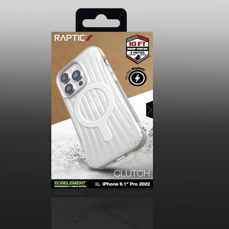 Raptic X-Doria Clutch Case iPhone 14 Pro with MagSafe back cover transparent