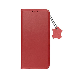 Kabura SMART PRO Book skórzana do XIAOMI Redmi 14C bordowy