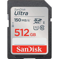 SANDISK karta pamięci ULTRA SDXC 512GB 150MB/s