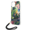 Original Handyhülle IPHONE 14 PLUS Guess Hardcase Flower Strap (GUOHCP14MHFLSB) blau