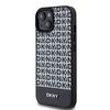 DKNY DKHMP15SPSOSPK iPhone 15 / 14 / 13 6.1" czarny/black hardcase Leather Printed Pattern Metal Logo MagSafe