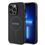 Guess GUHMP15XPSAHMCK iPhone 15 Pro Max 6,7&quot; schwarz/schwarzes Hardcase Saffiano MagSafe