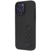 Audi Kunstleder iPhone 14 Pro Max 6,7&quot; schwarz/schwarz Hardcase AU-TPUPPCIP14PM-TT/D1-BK