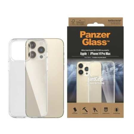 Etui IPHONE 14 PRO MAX PanzerGlass HardCase Antibacterial Military (0404) Grade Clear transparentne