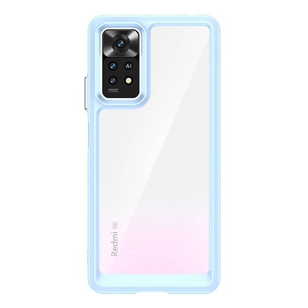 Outer Space Case Xiaomi Poco X5 Pro 5G / Redmi Note 12 Pro cover with flexible frame blue