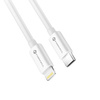 FORCELL kabel Typ C do Lightning 8-pin MFi 3A/9V 30W (Max) C901 1m biały