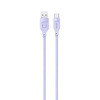 USAMS Kabel USB-C PD Fast Charging 1,2m 6A Lithe Series purpurowy/purple SJ568USB03 (US-SJ568)