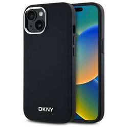 Original Case IPHONE 14 DKNY Hardcase Plain Logo MagSafe (DKHMP14SPSCMCLK) black