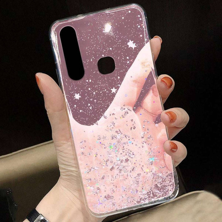 Case IPHONE 13 PRO Sequins Glue Glitter Case pink