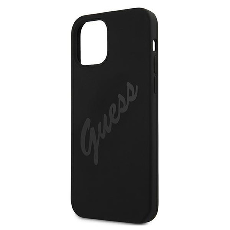 Guess GUHCP12SLSVSBK iPhone 12 mini 5,4" czarny/black hardcase Script Vintage