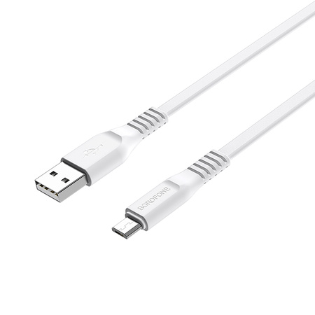 Borofone Kabel BX23 Wide Power - USB na Micro USB - 2,4A 1 metr biały