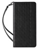 Magnet Strap Case for iPhone 12 Pouch Wallet + Mini Lanyard Pendant Black