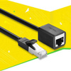 Ugreen przedłużacz kabel internetowy Ethernet RJ45 Cat 6 FTP 1000 Mbps 2 m czarny (NW112 11281)