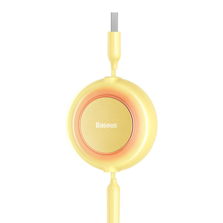 Baseus Bright Mirror 2 3in1 USB Type A cable - micro USB + Lightning + USB Type C 3.5A 1.1m yellow (CAMJ010011)