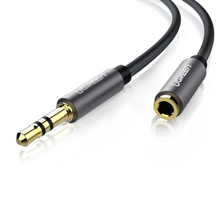 UGREEN AV118 AUX jack audio extender 3.5 mm 5m (black)