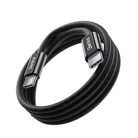 Benks Kabel D46 - Typ C na Typ C - PD 60W 3A 1 metr czarny