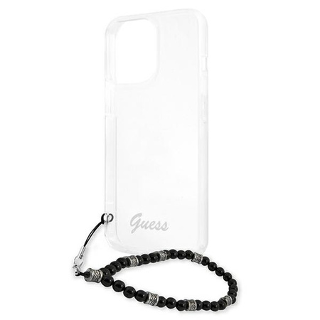 Guess nakładka do iPhone 13 Pro / 13 6,1&quot; GUHCP13LKPSBK przeźroczysta hard case Black Pearl