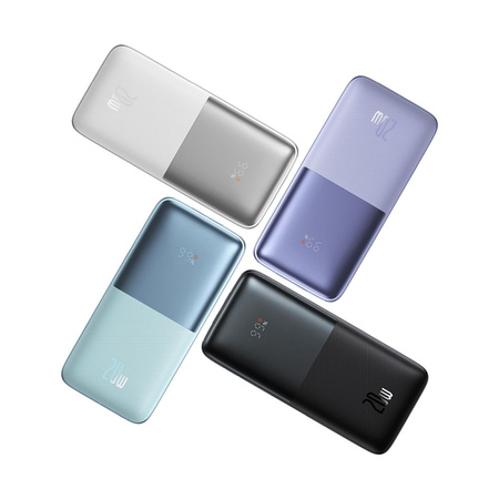 Baseus Baseus Pro 10000mAh 20W Powerbank Violet with USB Type A - USB Type C 3A 0.3m cable (PPBD040205)