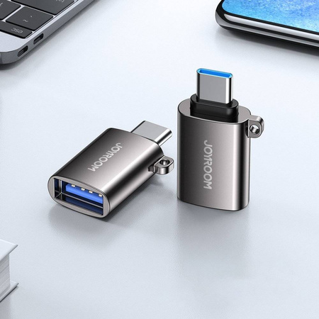 Joyroom adapter przejściówka USB 3.2 Gen 1 (męski) - USB Typ C (żeński) czarny (S-H151 Black)