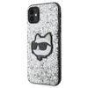 Karl Lagerfeld KLHCN61G2CPS iPhone 11 / Xr 6.1&quot; silver/silver hardcase Glitter Choupette Patch