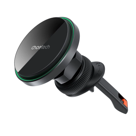 Choetech T204-F magnetic car holder with 15W wireless charging - black