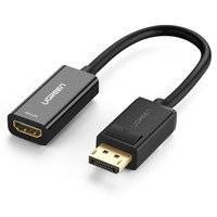 Ugreen przejściówka kabel przewód HDMI - DisplayPort 4K 30Hz 12bit czarny (40363)