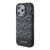 Guess nakładka do iPhone 15 Pro 6,1&quot; GUHMP15LHGCFSEK HC MAGSAFE GCUBE PU STRIPE czarna