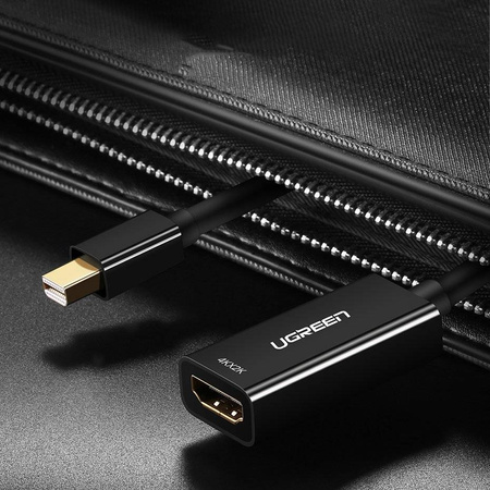 Ugreen kabel adapter przejściówka 4K HDMI (żeński) - Mini DisplayPort (męski - Thunderbolt 2.0) biały (MD112 10460)