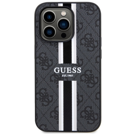 Guess GUHMP14LP4RPSK iPhone 14 Pro 6.1" black/black hardcase 4G Printed Stripes MagSafe