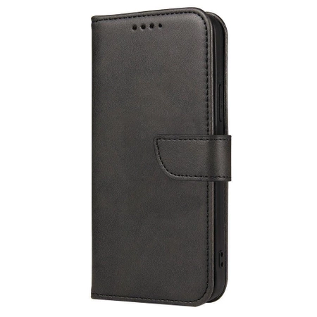 Magnet Case Elegante Hülle mit Überschlag und Standfunktion für Motorola Moto E32 schwarz