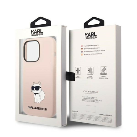 Karl Lagerfeld Silicone NFT Choupette - Etui iPhone 14 Pro (różowy)