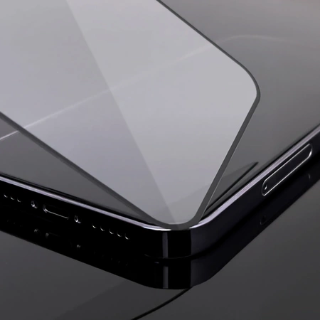 Wozinsky Full Cover Flexi Nano Glass gehärtetes Glas für iPhone 14 Pro Max flexibel mit schwarzem Rahmen