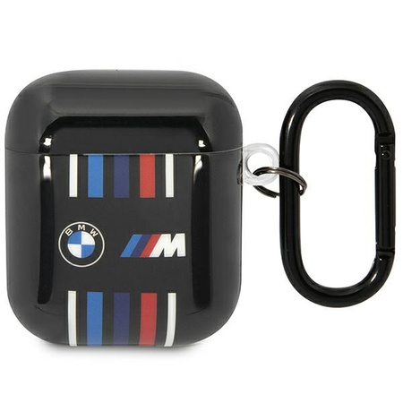 BMW BMA222SWTK AirPods 1/2 Abdeckung schwarz/schwarz Mehrfarbige Linien