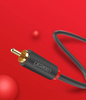 Ugreen kabel przewód stereo audio wideo 2RCA 2x Cinch 2m szary (10518)