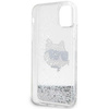 Karl Lagerfeld KLHCN61LNCHCS iPhone 11/ XR srebrny/silver hardcase Glitter Choupette Head