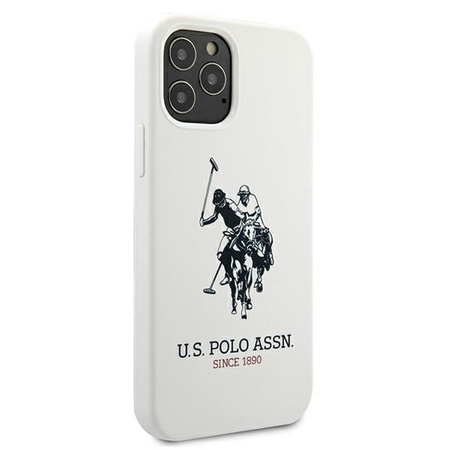 US Polo USHCP12LSLHRWH iPhone 12 Pro Max 6,7" biały/white Silicone Collection