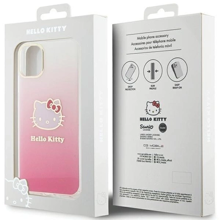 Hello Kitty IML Gradient Electrop Kitty Head Case for iPhone 11 / Xr - Pink