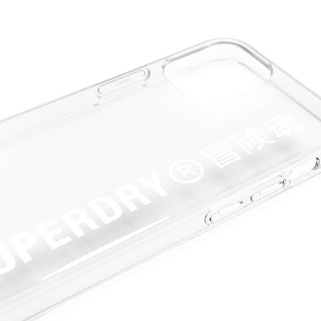 SuperDry Snap iPhone 12 mini Clear Case white / white 42593