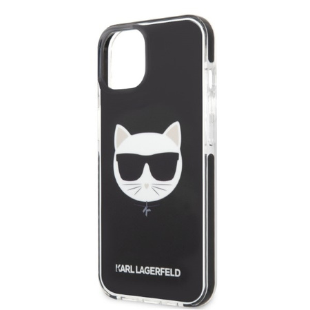 Original Case IPHONE 13 MINI Karl Lagerfeld Hardcase Choupette Head black