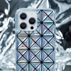 Kingxbar Miya Series Hülle für iPhone 14 Pro Max Cover Rückseite Regenbogen