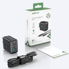 Acefast 2in1 charger 2x USB Type C / USB 65W, PD, QC 3.0, AFC, FCP (set with cable) black (A13 black)