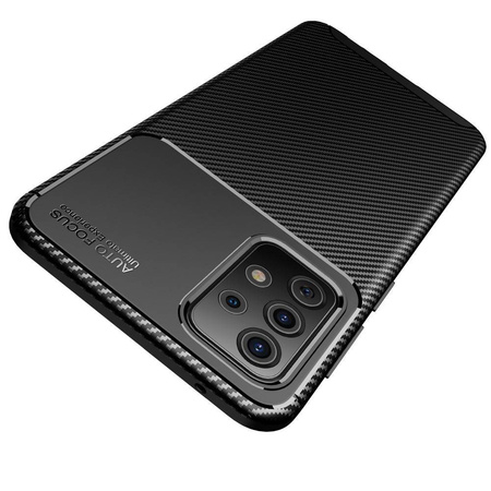 Etui SAMSUNG GALAXY A72 5G Pancerne Shockproof Carbon Fiber czarne