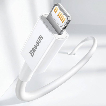 Baseus Superior kabel USB Typ C - Lightning Power Delivery 20 W 1,5 m Biały (CATLYS-B02)