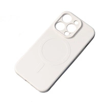 iPhone 14 Plus Silicone Magnetic Case Magsafe - beige