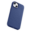 iCarer Case Leather genuine leather case for iPhone 14 Plus blau () (MagSafe compatible)