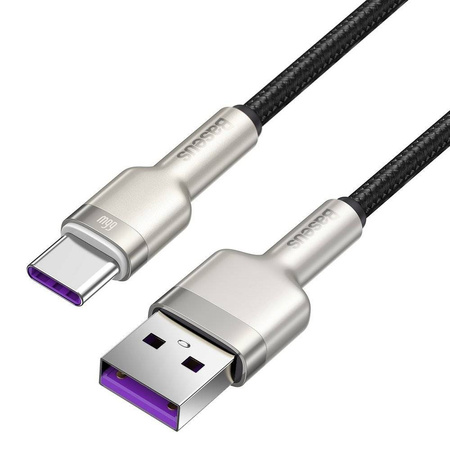 Baseus Cafule Series Metal Data USB - USB Typ C 66W cable 1m black (CAKF000101)