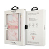 Guess GUHCP13XKMABPI iPhone 13 Pro Max 6,7" różowy/pink hardcase Marble Strap Collection