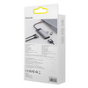 Baseus Metal Gleam Series stacja dokująca HUB 6 w 1 USB Typ C - 1 x HDMI / 3 x USB 3.2 Gen. 1 / 1 x Power Delivery / 1 x VGA szary (WKWG030013)