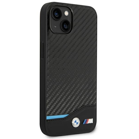 Case BMW BMHCP14S22NBCK iPhone 14 6.1 &quot;black / black Leather Carbon